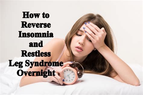 how to reverse insomnia